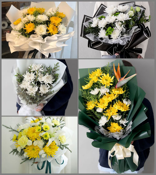 贵州毕节市纳雍县玉龙坝镇新山村白事花束代送